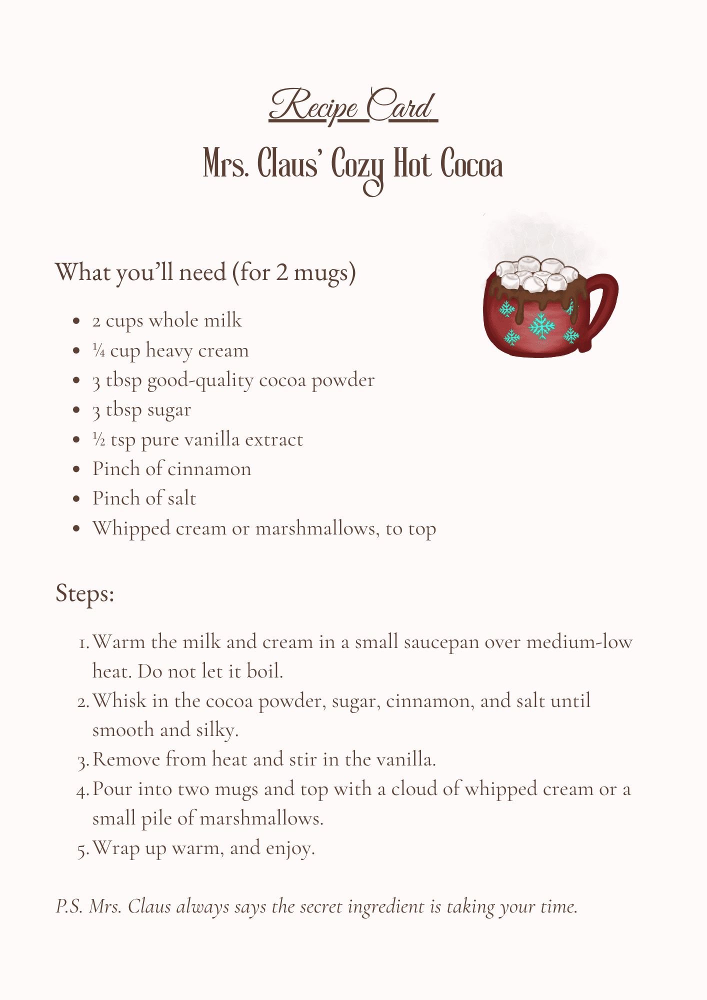 Recipes & Activities